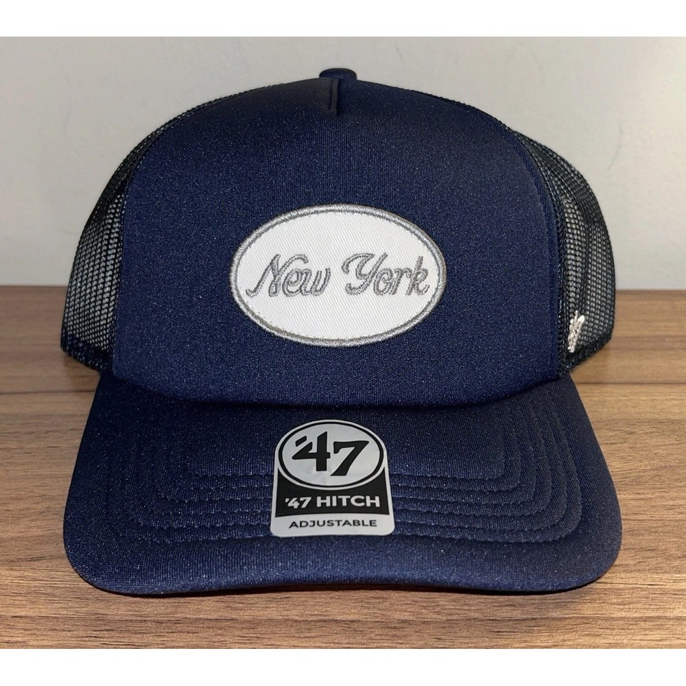 '47 Hitch New York Yankees Foam Mesh Navy Snapback Adjustable Cap Hat OSFM